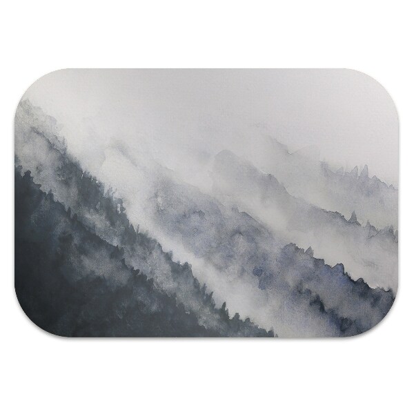 Tapis de chaise Montagnes dans le brouillard