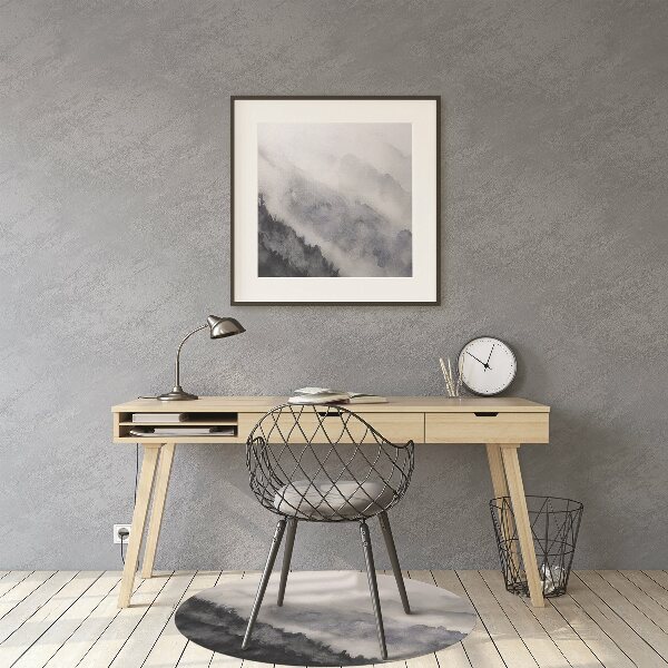 Tapis de chaise Montagnes dans le brouillard