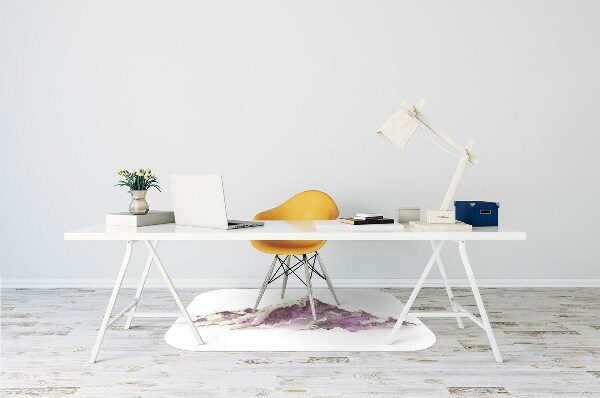 Tapis bureau Montagnes d'hiver