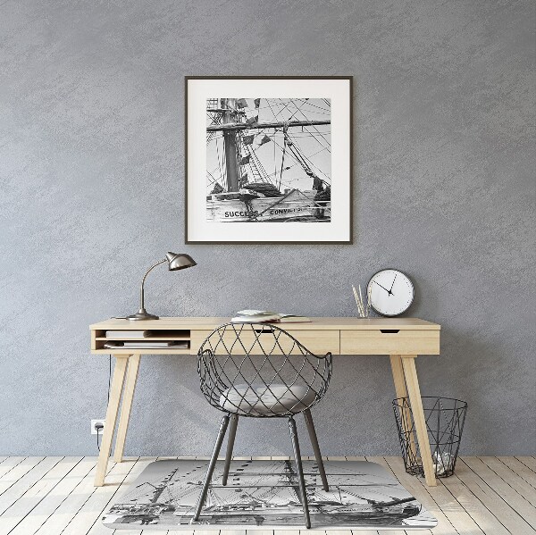 Tapis pour chaise de bureau Navire vintage