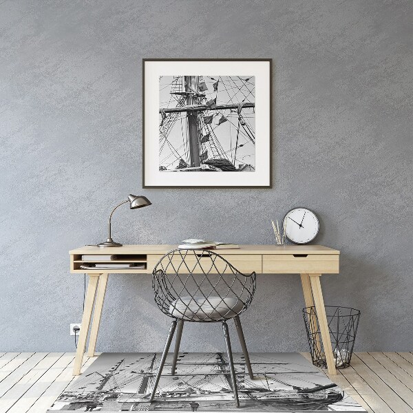 Tapis pour chaise de bureau Navire vintage