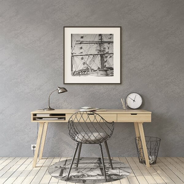 Tapis pour chaise de bureau Navire vintage