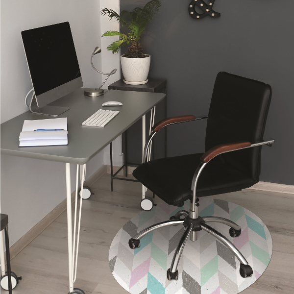 Tapis fauteuil bureau do biura Tissu à Herringbone