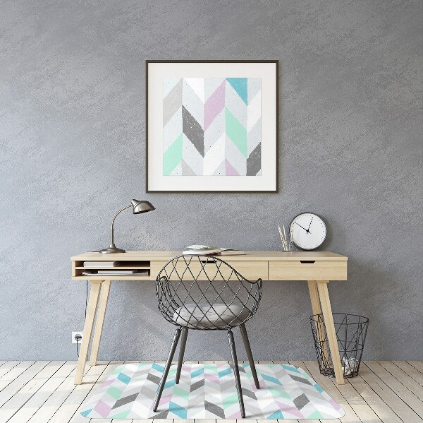 Tapis fauteuil bureau do biura Tissu à Herringbone