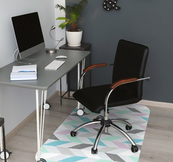 Tapis fauteuil bureau do biura Tissu à Herringbone