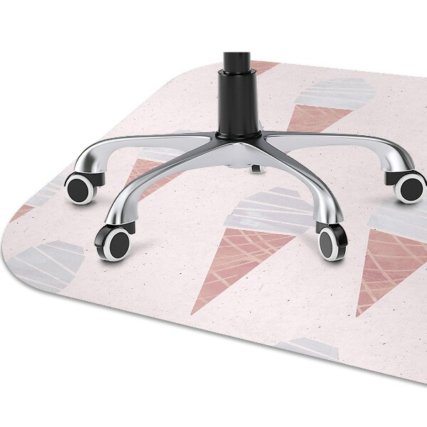 Tapis pour chaise de bureau Crème glacée à la plaquette
