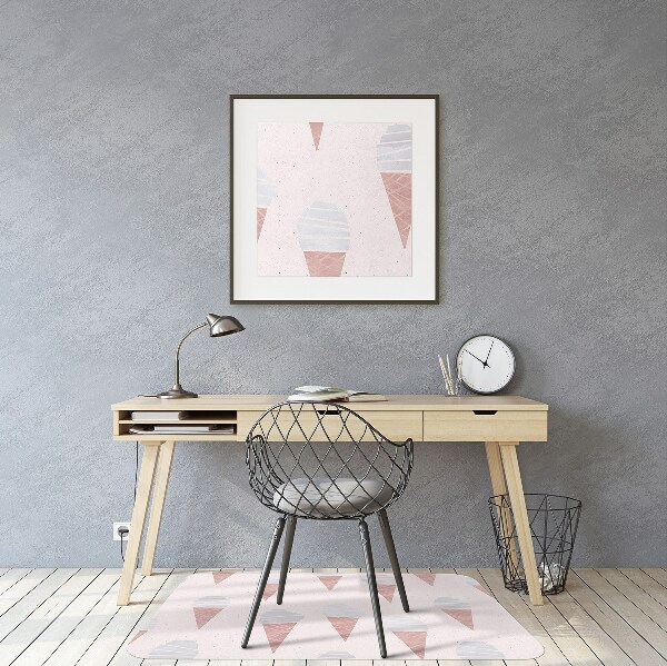 Tapis pour chaise de bureau Crème glacée à la plaquette