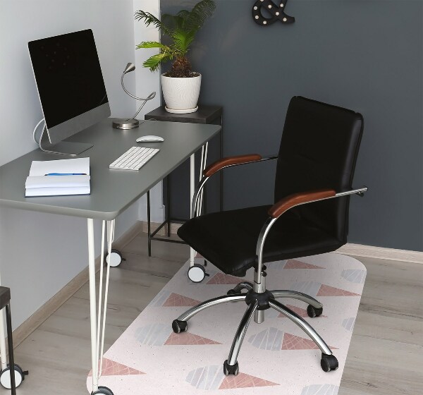 Tapis pour chaise de bureau Crème glacée à la plaquette