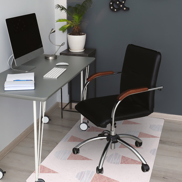Tapis pour chaise de bureau Crème glacée à la plaquette