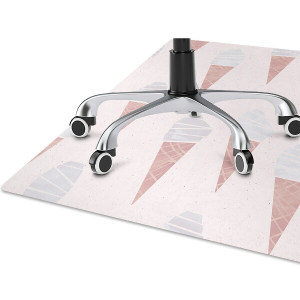 Tapis pour chaise de bureau Crème glacée à la plaquette