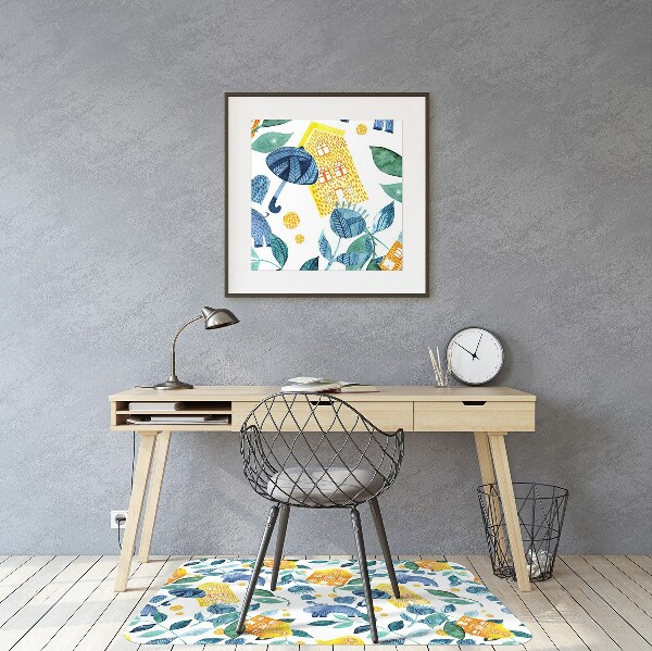 Tapis fauteuil bureau do biura Hippopotames et maisons