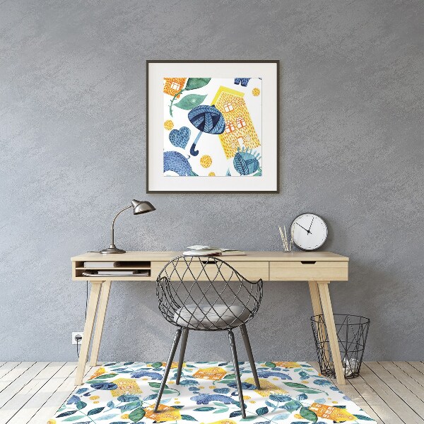 Tapis fauteuil bureau do biura Hippopotames et maisons