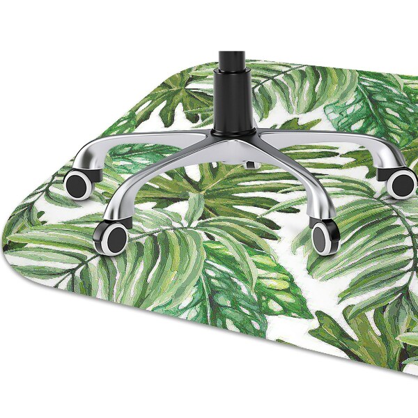 Tapis fauteuil bureau do biura Feuilles tropicales