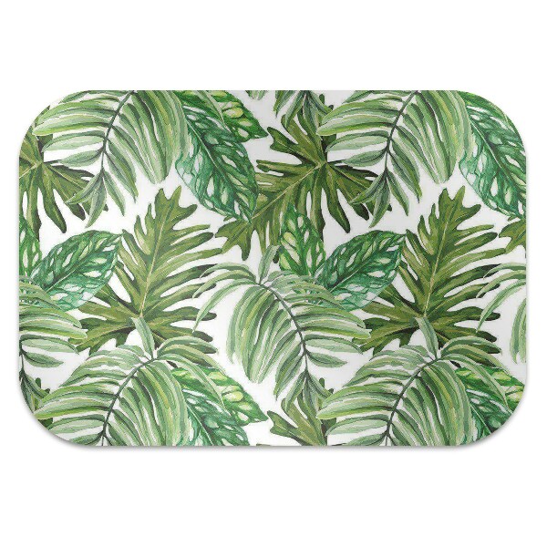 Tapis fauteuil bureau do biura Feuilles tropicales