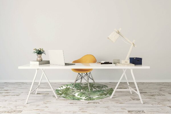 Tapis fauteuil bureau do biura Feuilles tropicales