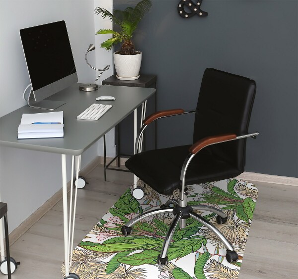 Tapis pour chaise de bureau Jungle tropicale