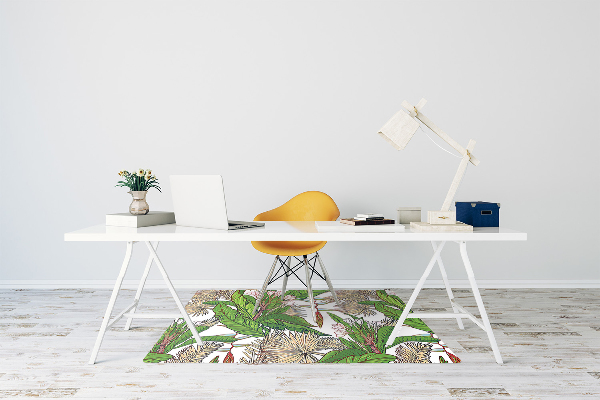 Tapis pour chaise de bureau Jungle tropicale