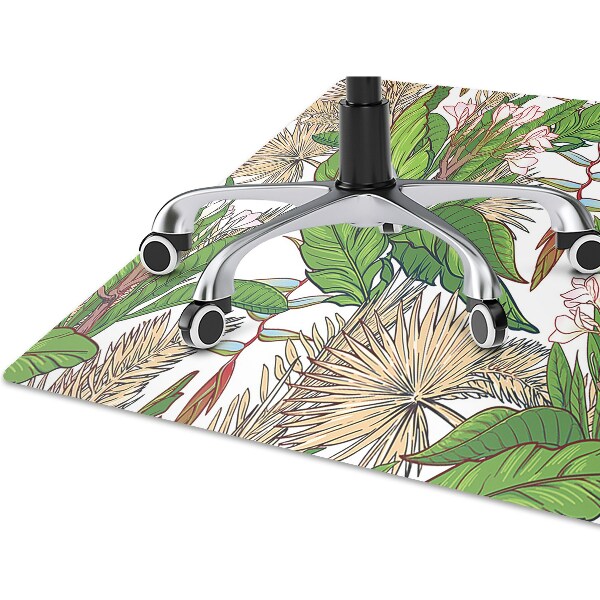 Tapis pour chaise de bureau Jungle tropicale