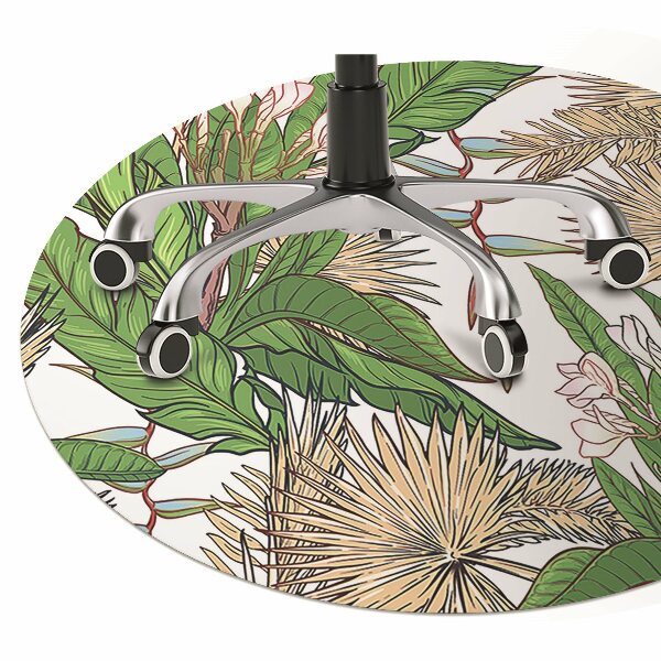Tapis pour chaise de bureau Jungle tropicale