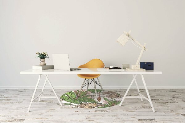 Tapis pour chaise de bureau Jungle tropicale