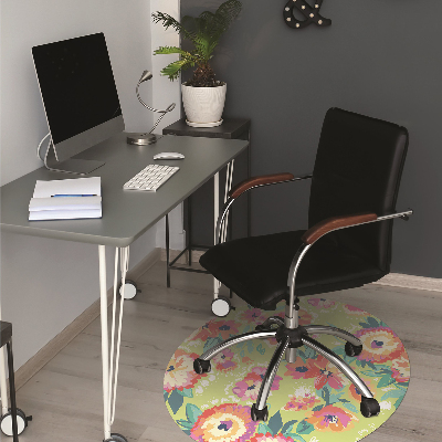 Tapis pour chaise de bureau Jardin floral