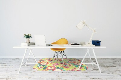 Tapis pour chaise de bureau Jardin floral