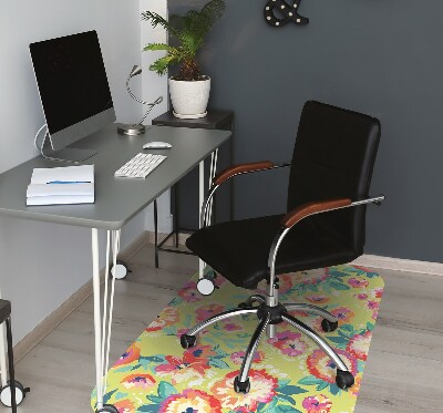 Tapis pour chaise de bureau Jardin floral