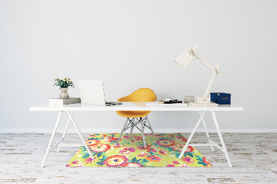 Tapis pour chaise de bureau Jardin floral