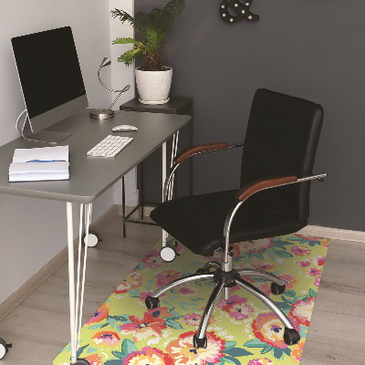 Tapis pour chaise de bureau Jardin floral