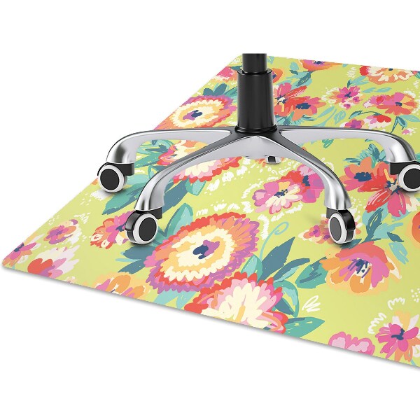 Tapis pour chaise de bureau Jardin floral