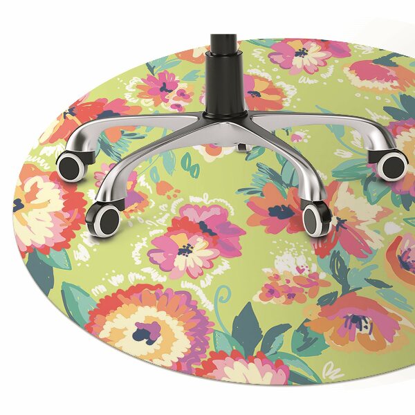 Tapis pour chaise de bureau Jardin floral