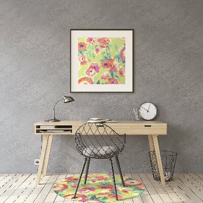 Tapis pour chaise de bureau Jardin floral