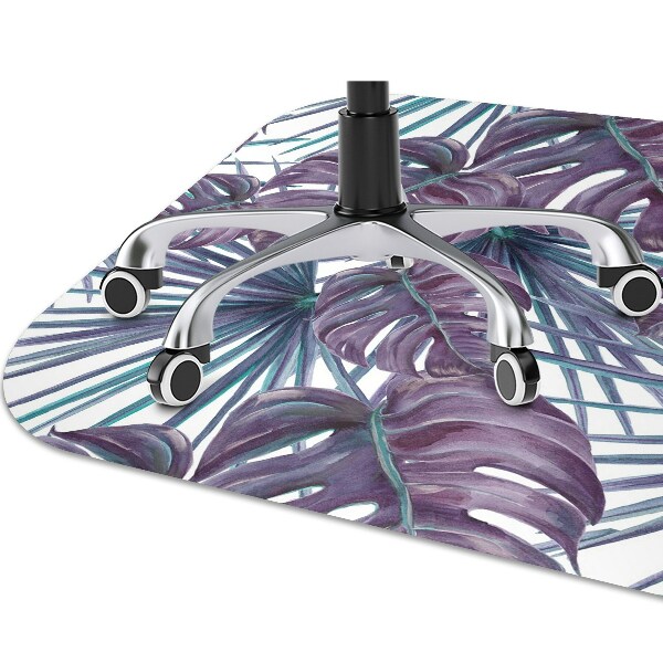 Tapis de chaise de bureau Feuilles de monstre