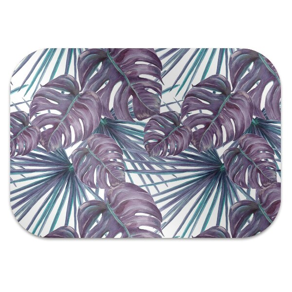 Tapis de chaise de bureau Feuilles de monstre