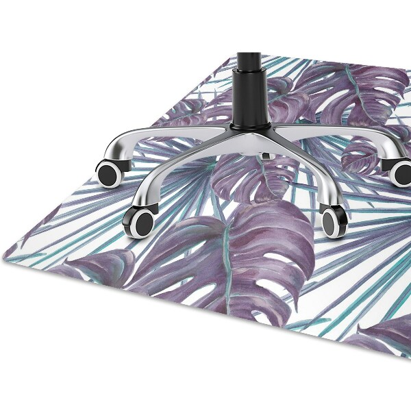 Tapis de chaise de bureau Feuilles de monstre