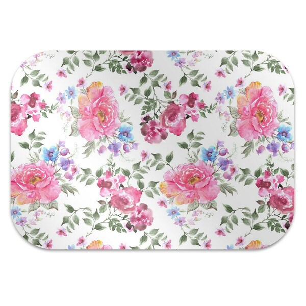 Tapis fauteuil bureau do biura Roses de style vintage