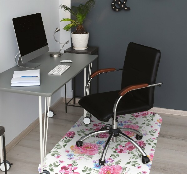 Tapis fauteuil bureau do biura Roses de style vintage
