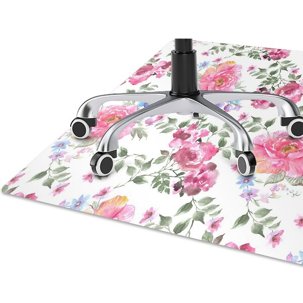 Tapis fauteuil bureau do biura Roses de style vintage