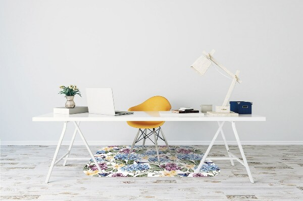 Tapis de chaise Fleurs rétro