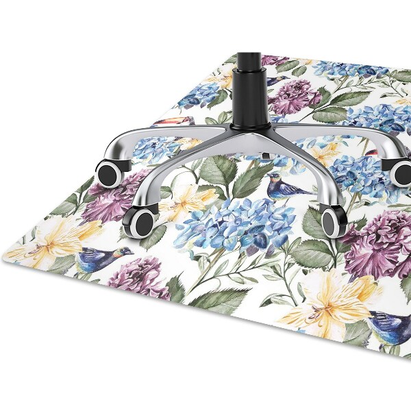 Tapis de chaise Fleurs rétro