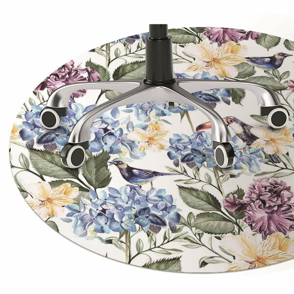 Tapis de chaise Fleurs rétro