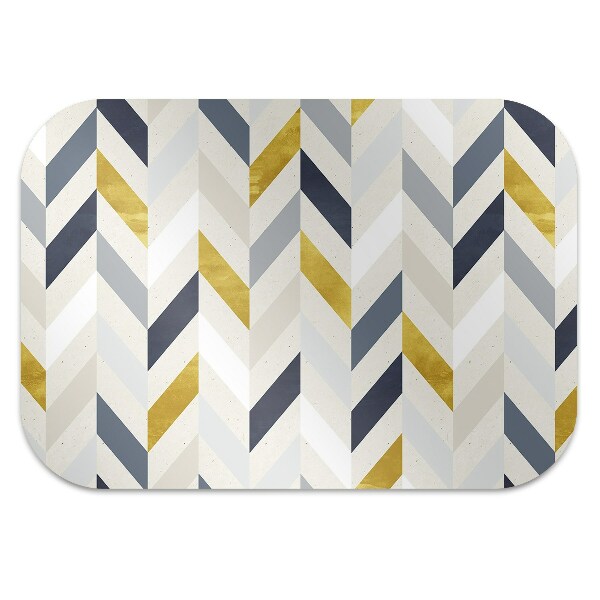 Tapis de chaise de bureau Lignes dans Herringbone