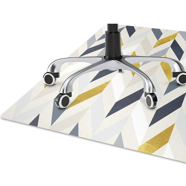 Tapis de chaise de bureau Lignes dans Herringbone