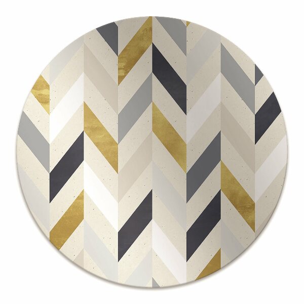 Tapis de chaise de bureau Lignes dans Herringbone