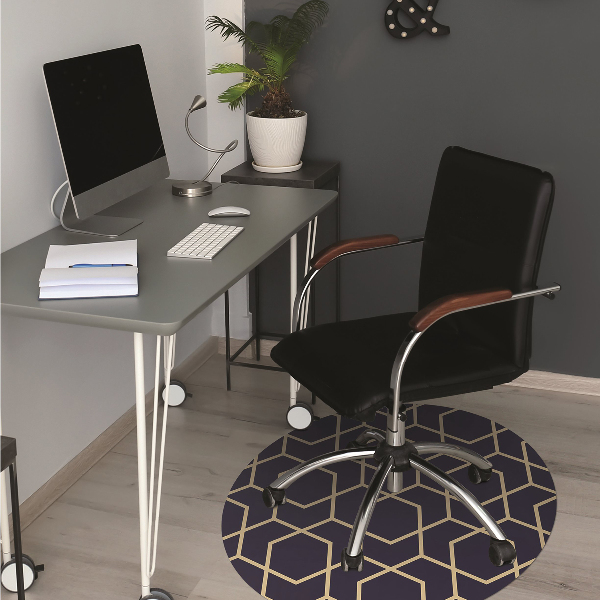 Tapis bureau Cubes foncés