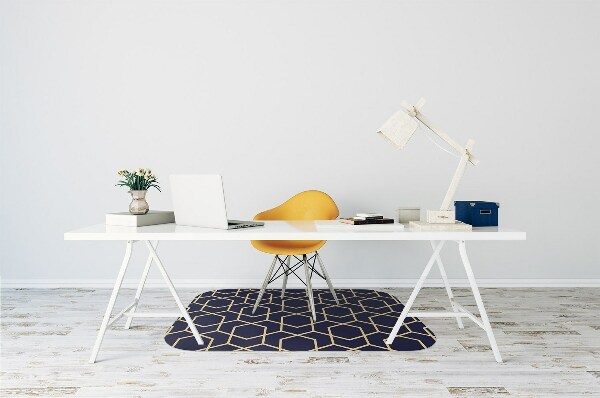 Tapis bureau Cubes foncés
