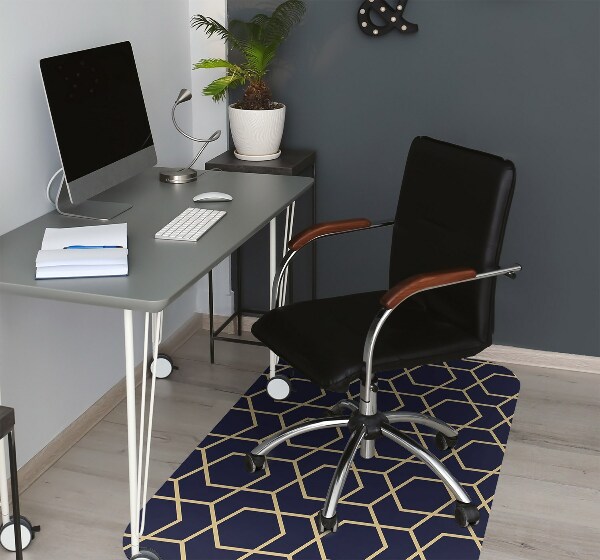 Tapis bureau Cubes foncés