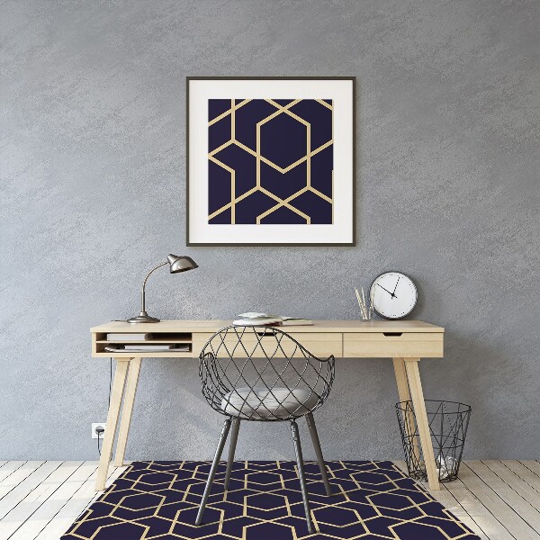 Tapis bureau Cubes foncés
