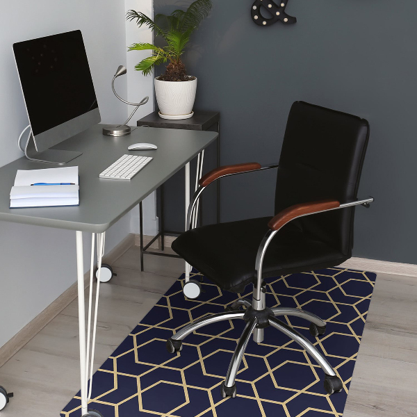 Tapis bureau Cubes foncés