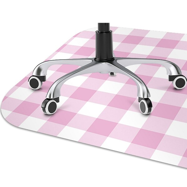 Tapis bureau Grille rose